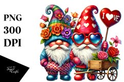 Valentines Gnome, I Love You PNG Product Image 1