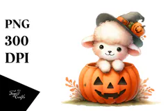 Cute Baby Lamb Halloween, High-Res PNG Product Image 1