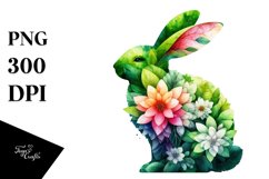 Abstract Vibrant Bunny PNG Product Image 1