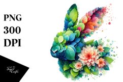 Abstract Vibrant Bunny PNG Product Image 1