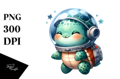 astronaut baby turtle, PNG Product Image 1