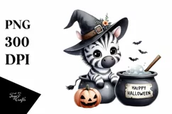 Cute Baby Zebra Halloween, High-Res PNG Product Image 3