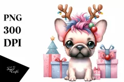 Crazy French Bulldog PNG Product Image 3
