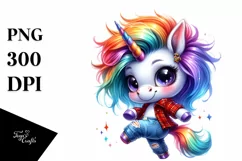 Cute Baby Unicorn Dancing PNG Product Image 3