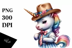 colorful Baby Unicorn in West Coast Swing Dancer Attire Product Image 1