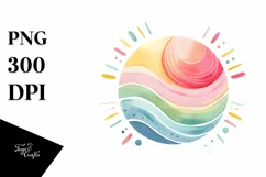 Colorful Simple Baby Sun | Sublimation Clipart Product Image 3