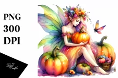 Simple Watercolor Vibrant Fairy PNG Product Image 3