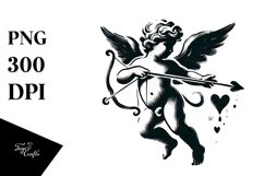 Simple Paint Brush Cupid PNG Product Image 1