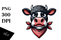 Goofy Holstein Cow PNG Product Image 1