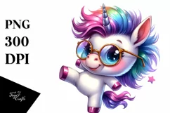 Dancing Baby Unicorn, Goofy and Expressive PNG Product Image 3