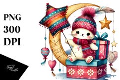 Gift with Heart on Star PNG Product Image 1