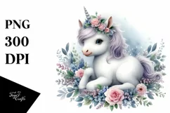 Detailed Baby Unicorn PNG Product Image 3