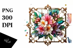 Watercolor Luxury Flower Splash Clipart Product Image 1