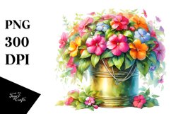 Vibrant Impatiens Sublimation Clipart Product Image 3