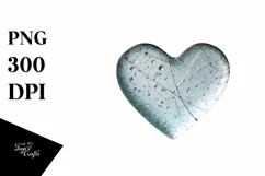 Simple Distressed Heart Made of PNG Product Image 1