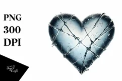 Simple Distressed Heart Made of PNG Product Image 1