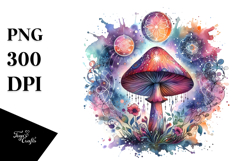 Magical Celestial Mushroom Illustration Product Image 1