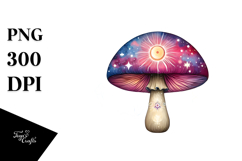 Magical Celestial Mushroom Tarot, PNG Product Image 1