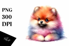 Cute Pomeranian Clipart PNG Product Image 1