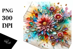 Watercolor Luxury Flower Splash Clipart Product Image 3