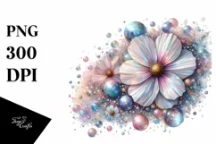 Vibrant Cosmos in Pastel, Translucent PNG Product Image 3