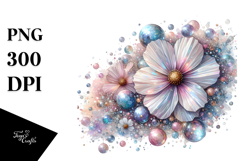 Vibrant Cosmos in Pastel, Translucent PNG Product Image 1