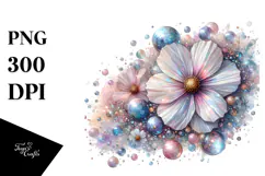 Vibrant Cosmos in Pastel, Translucent PNG Product Image 1
