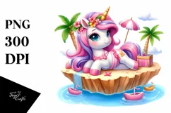 Beachwear Unicorn from Floating Island | Sublimation | Product Image 1