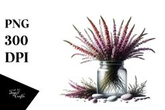 Artistic Jar with Large Heather Product Image 3