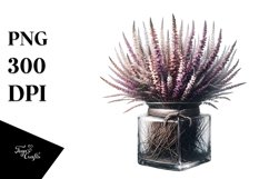 Artistic Jar with Large Heather Product Image 3