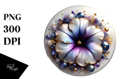 Glossy Petunia, Watercolor PNG Product Image 1