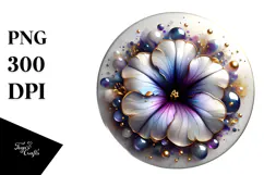 Glossy Petunia, Watercolor PNG Product Image 1