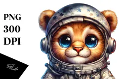 Baby Lion with Punk Look PNG Product Image 1