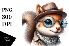 Baby Squirrel with Cool Haircut PNG Product Image 1
