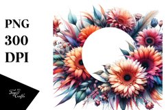 Vibrant Gerbera Frame Clipart Product Image 3