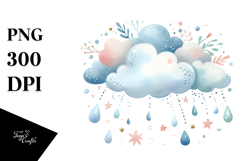 Whimsical Simple Cloud PNG Product Image 1