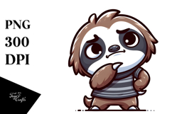 Dramatic Sloth PNG Product Image 1