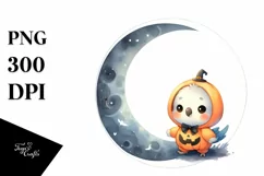 Cute Baby Parrot Halloween PNG Product Image 1