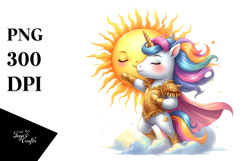 Cute Unicorn Posing as Hero Clipart Product Image 1
