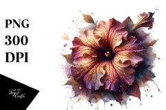 Abstract Shiny Golden Flower | Clipart Product Image 3