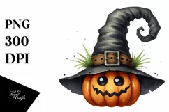 Funny Watercolor Baby Halloween Hat | Sublimation Clipart Product Image 1