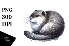Simple Muskrat Clipart Product Image 1