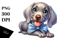 Happy Weimaraner, Transparent PNG Product Image 1