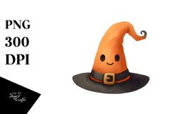 Funny Watercolor Simple Halloween Hat | Sublimation Clipart Product Image 3