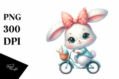 Easter Bunny Egg Flower, Clipart |T-shirt, Mug PNG Product Image 8