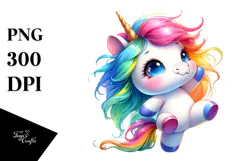 Funny Dancing Unicorn, Transparent PNG Product Image 1