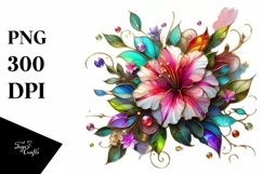 Watercolor Luxury Flower Splash Clipart Product Image 3