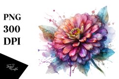 Abstract Zinnia Material | Sublimation Clipart Product Image 3