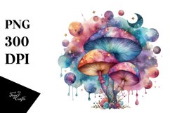 Colorful Magical Mushroom Clipart Product Image 1