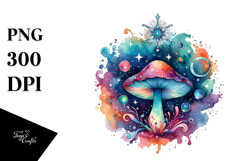 Colorful Magical Mushroom Clipart Product Image 1